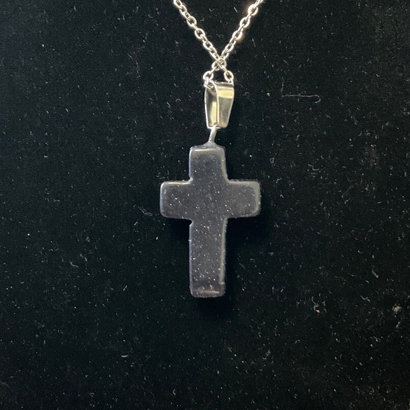 3 for $20 item - Black Cross Pendant Necklace - Picture 2 of 4